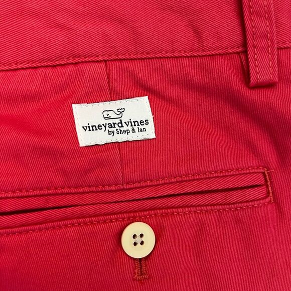 Vineyard Vines Classic Fit Club Pants Pink Cotton Lightweight Straight Leg 30x34 - Picture 5 of 7
